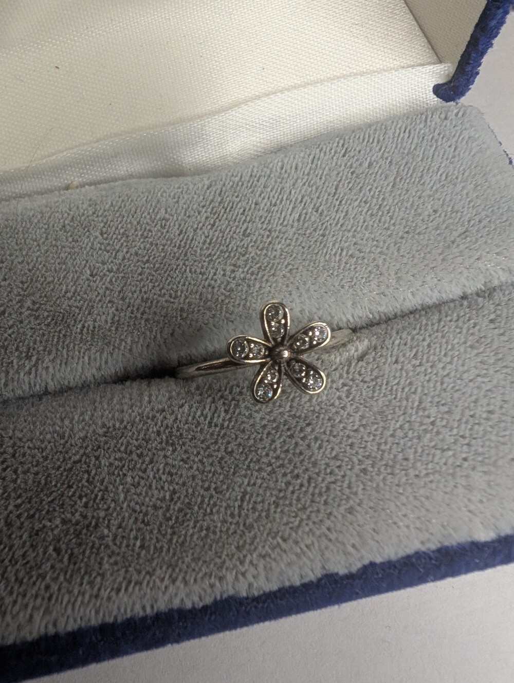 DAZZLING DAISY Authentic PANDORA Silver FLOWER Ring